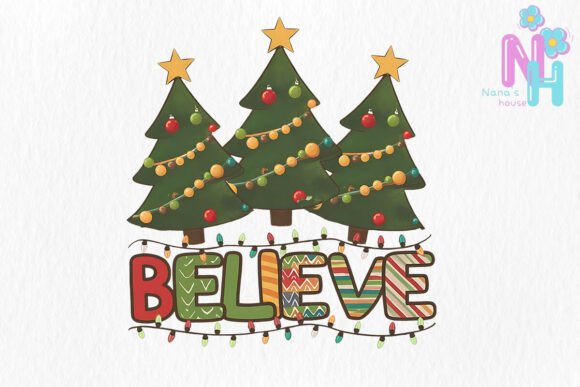 Believe Christmas Sublimation Illustrations Review