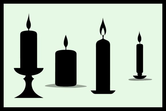 Candle Silhouette Stencil Christmas Set: A Designer’s Review of Seasonal Illustrations