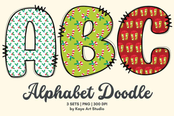 Christmas Alpha Clip Art Sublimation PNG