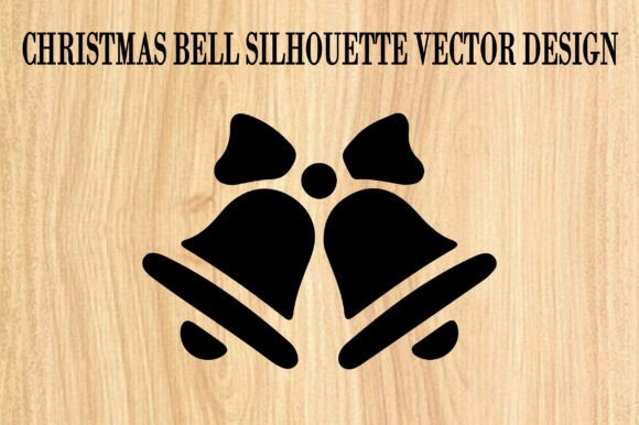 Christmas Bell Silhouette Vector Review for Illustrations