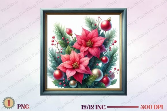 Christmas Flower Glass Frame Review: A Premium Freebies Asset