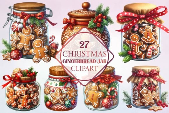 Christmas Gingerbread Jar Clipart: A Freebies Review for Publishers