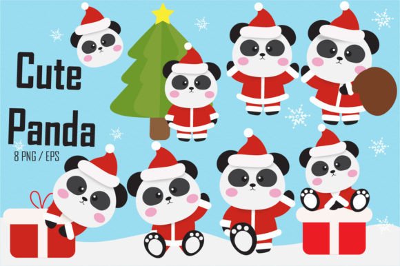 Christmas Panda Character Illustrations: A Seller’s Review