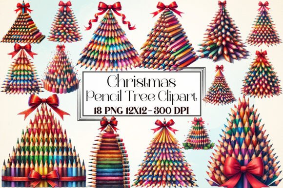 Christmas Pencil Tree Clipart PNG: A Designer’s Review for Illustrations