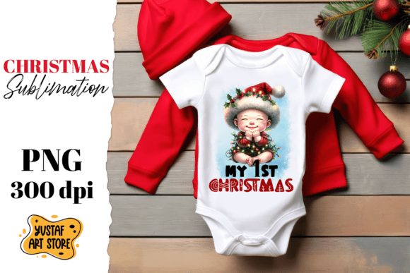 First Christmas Sublimation. Kids Illustrations Review