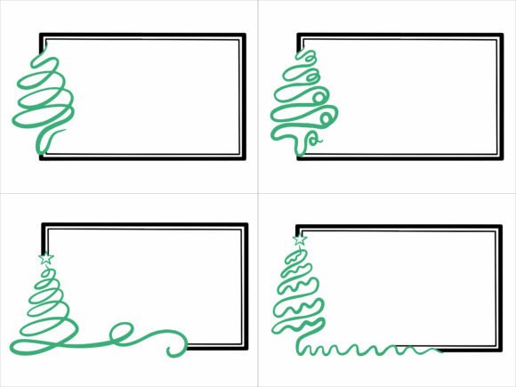 Frame Background Christmas Tree for Illustrations