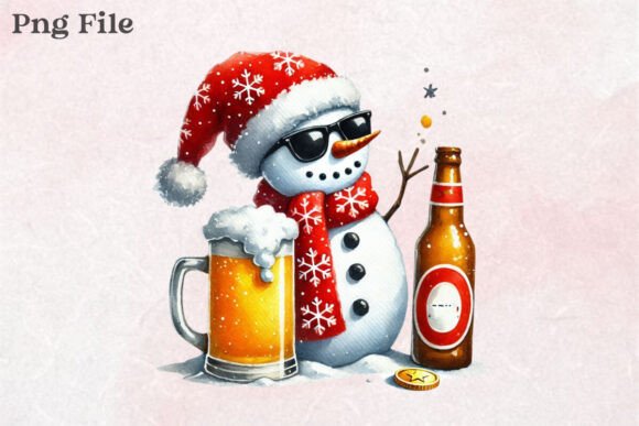 Funny Christmas, Snowman Clipart PNG for Illustrations