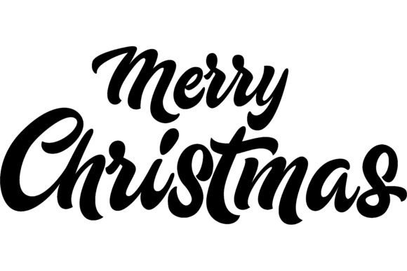 Merry Christmas Lettering. Handwritten I: A Designer’s Review for Illustrations