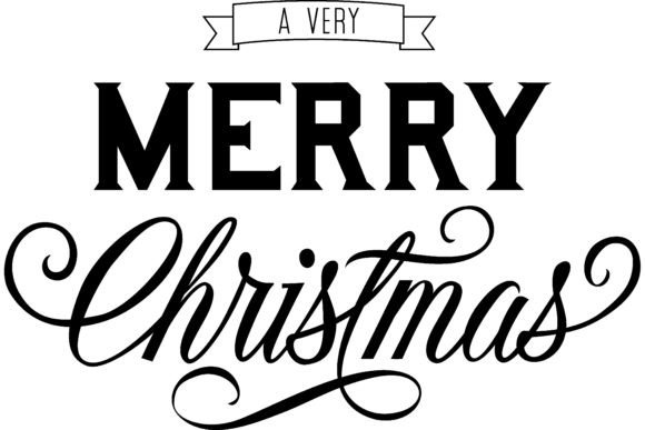 Very Merry Christmas Lettering. Christma: A Review for Illustrations Sellers