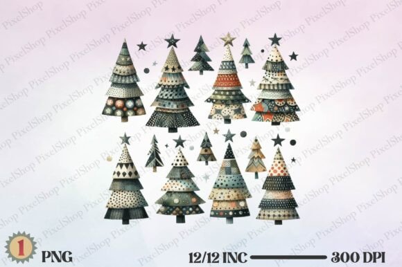 Watercolor Christmas Western Trees PNG: A Freebies Review for Local Brands